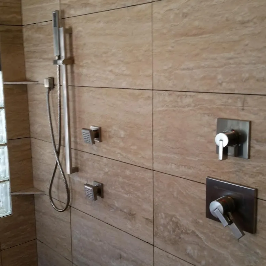 Shower fixture installation for Gas Line Repair in Denison